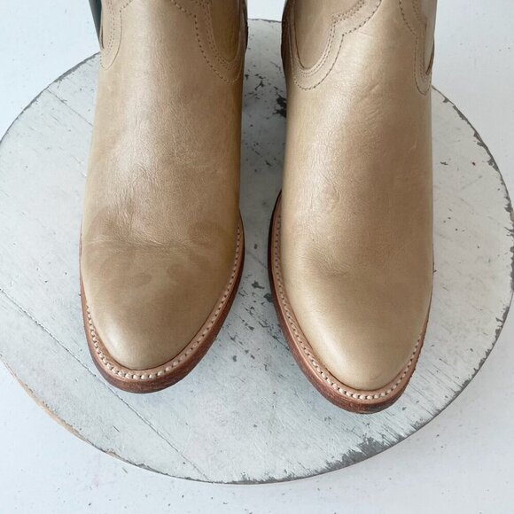 Lane PLAIN JANE Womens Cowboy Bootie 7.5 Butterscotch Western Cowgirl Ankle Boot - Picture 7 of 11